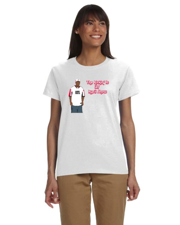 Kickin' It With Kysii Tee - Gildan Ladies' Ultra Cotton 10 oz./lin. yd. T-Shirt | G200L - Image 9