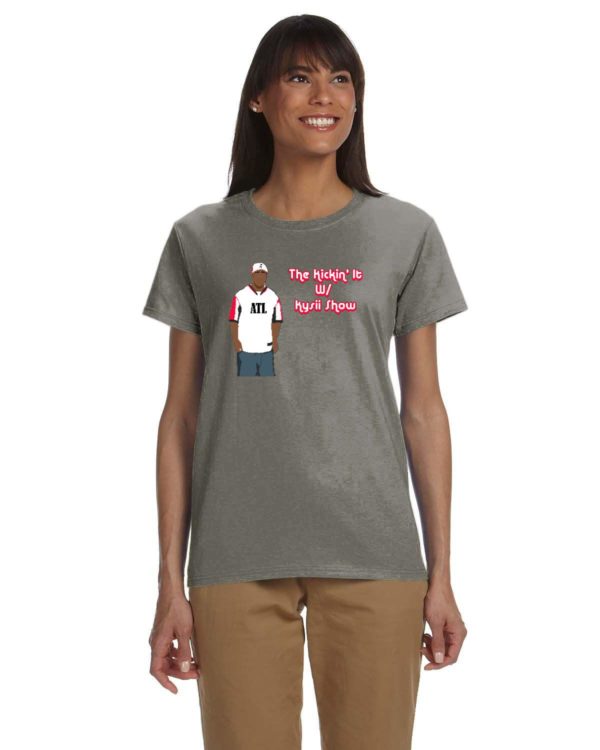 Kickin' It With Kysii Tee - Gildan Ladies' Ultra Cotton 10 oz./lin. yd. T-Shirt | G200L - Image 3