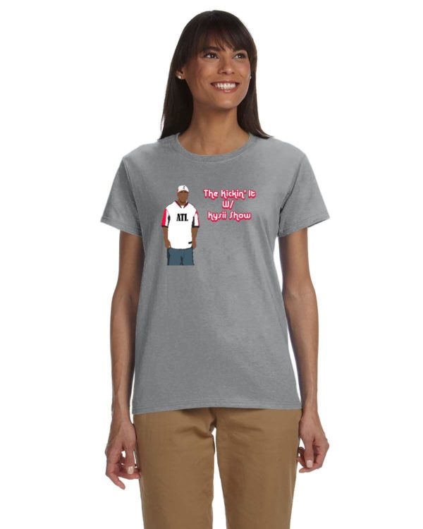 Kickin' It With Kysii Tee - Gildan Ladies' Ultra Cotton 10 oz./lin. yd. T-Shirt | G200L - Image 7