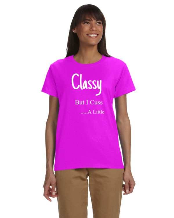 Classy Tee - Gildan Ladies' Ultra Cotton 10 oz./lin. yd. T-Shirt | G200L - Image 2
