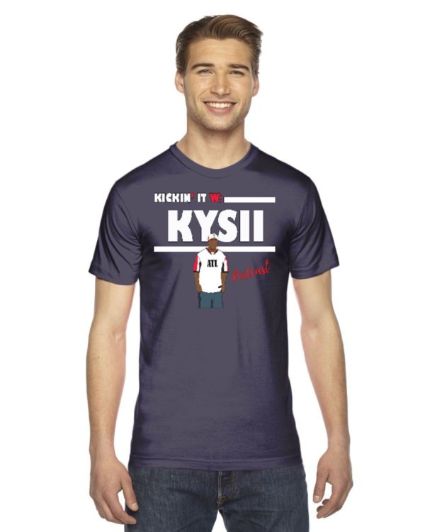Kickin' It With Kysii Dark American Apparel Unisex Fine Jersey Short-Sleeve T-Shirt | 2001W - Image 3