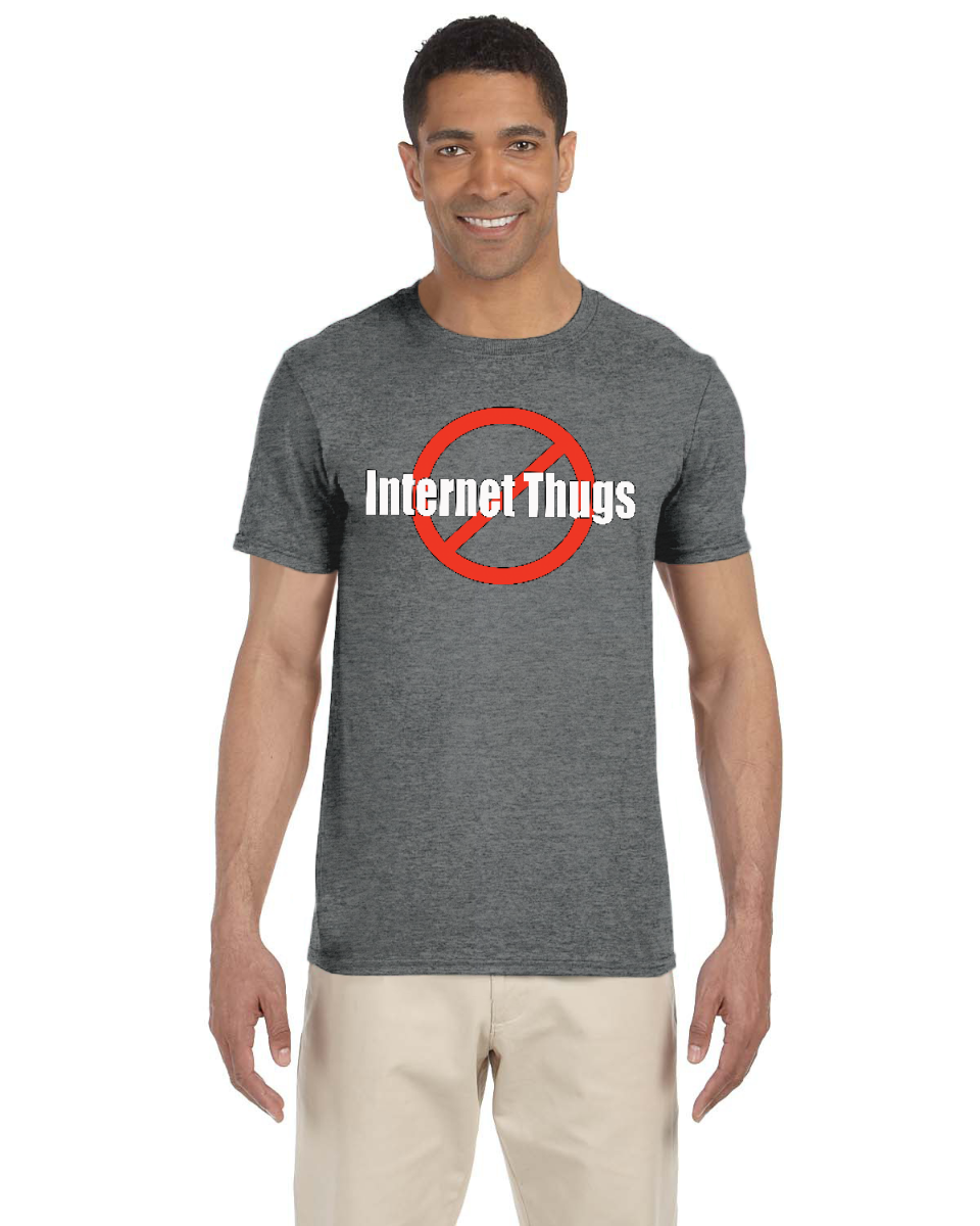 No Internet Thugs Gildan Adult Softstyle 7.5 oz./lin. yd. T-Shirt | G640 - Image 5