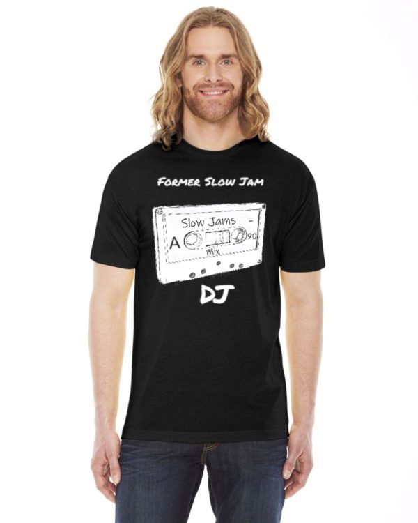 Slow Jam DJ American Apparel Unisex Poly-Cotton Short-Sleeve Crewneck | BB401W - Image 3