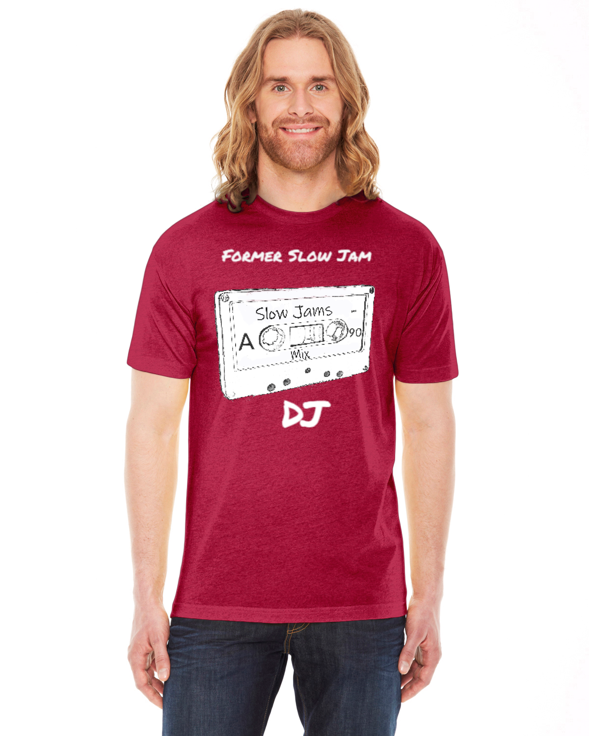 Slow Jam DJ American Apparel Unisex Poly-Cotton Short-Sleeve Crewneck | BB401W - Image 7