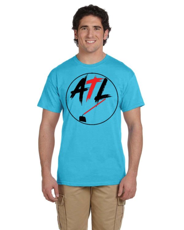 ATL Hoe! Red and Black Fruit of the Loom Adult 8.3 oz./lin. yd. HD Cotton T-Shirt | 3931