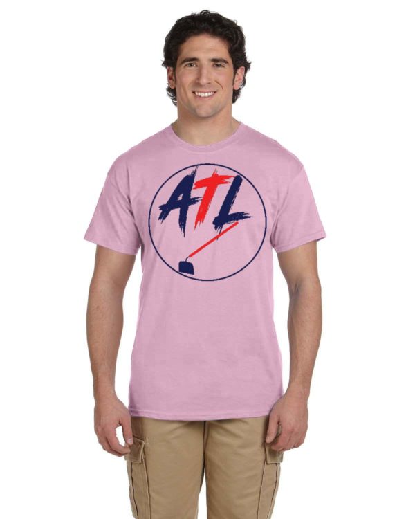 ATL Hoe Red and Blue Fruit of the Loom Adult 8.3 oz./lin. yd. HD Cotton T-Shirt | 3931 - Image 4
