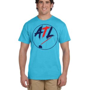 ATL Hoe Red and Blue Fruit of the Loom Adult 8.3 oz./lin. yd. HD Cotton T-Shirt | 3931