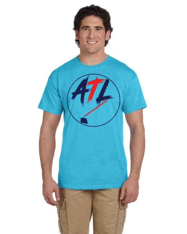 ATL Hoe Red and Blue Fruit of the Loom Adult 8.3 oz./lin. yd. HD Cotton T-Shirt | 3931