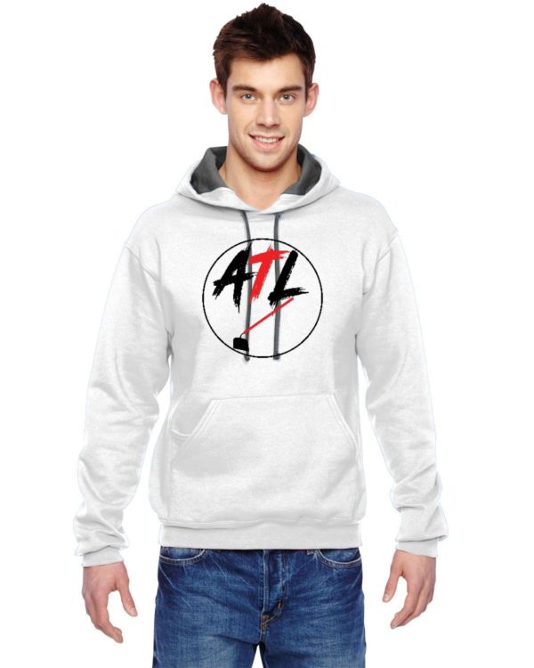 ATL Hoe Red and Black Fruit of the Loom Adult 12 oz./lin. yd. SofSpun Hooded Sweatshirt | SF76R - Image 3