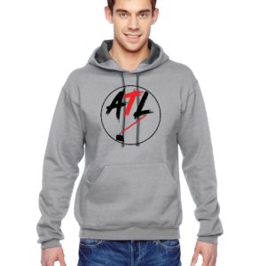 ATL Hoe Red and Black Fruit of the Loom Adult 12 oz./lin. yd. SofSpun Hooded Sweatshirt | SF76R