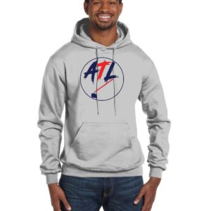 ATL Hoe! Red and Blue Champion 12 oz./lin. yd. Double Dry Eco Pullover Hood | S700