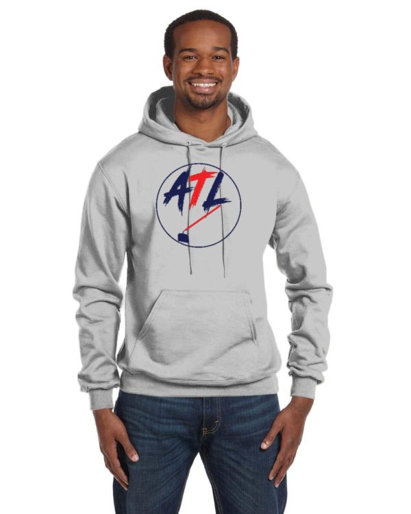 ATL Hoe! Red and Blue Champion 12 oz./lin. yd. Double Dry Eco Pullover Hood | S700