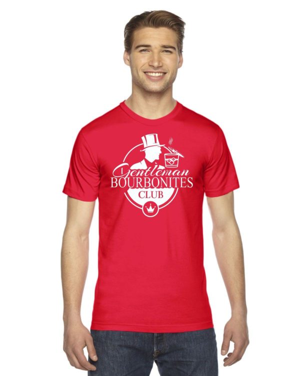 Gentleman Bourbon Dark American Apparel Unisex Fine Jersey Short-Sleeve T-Shirt | 2001W - Image 9