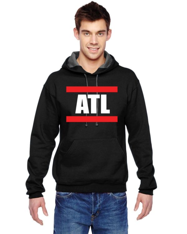 ATL - Red Stripe Style - Fruit of The Loom Hoodie