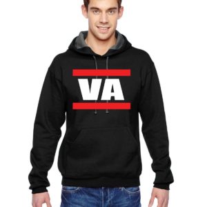 VA Red Stripe - Fruit of the Loom Adult 12 oz./lin. yd. SofSpun Hooded Sweatshirt | SF76R
