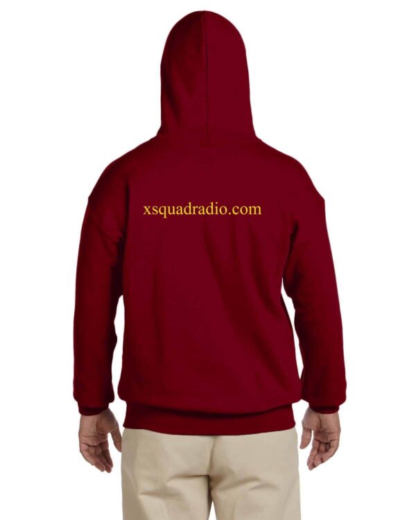 X Squad Radio Alternative Colors Gildan Adult Heavy Blend 13.3 oz./lin. yd., 50/50 Hood | G185 - Image 2