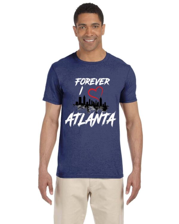 Forever I Love Atlanta T-Shirt Gildan Adult Softstyle 7.5 oz./lin. yd. T-Shirt | G640 - Image 5