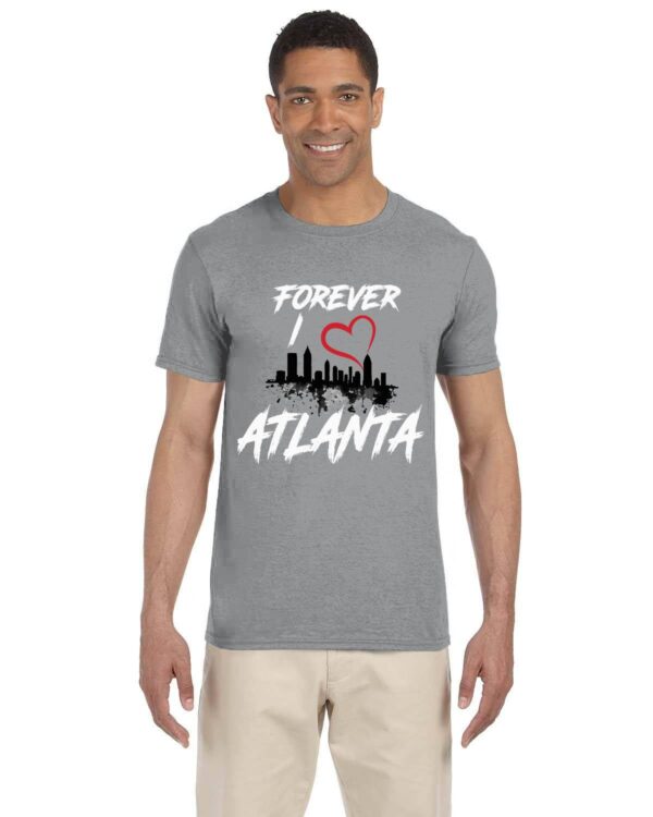 Forever I Love Atlanta T-Shirt Gildan Adult Softstyle 7.5 oz./lin. yd. T-Shirt | G640 - Image 6