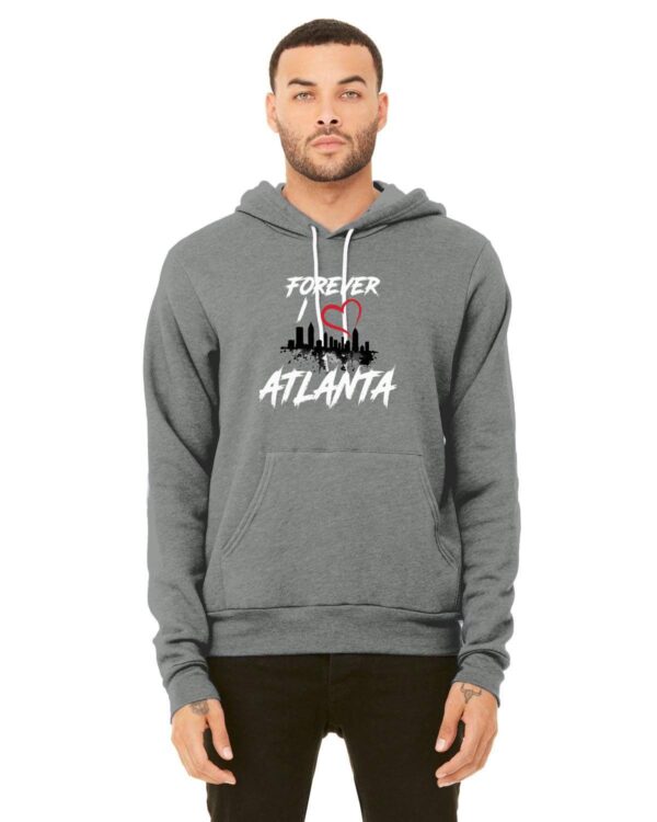Forever I Love Atlanta Hoodie - Bella + Canvas Unisex Sponge Fleece Pullover Hoodie | 3719 - Image 3