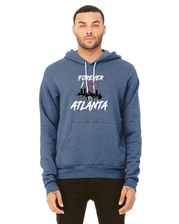 Forever I Love Atlanta Hoodie - Bella + Canvas Unisex Sponge Fleece Pullover Hoodie | 3719 - Image 5