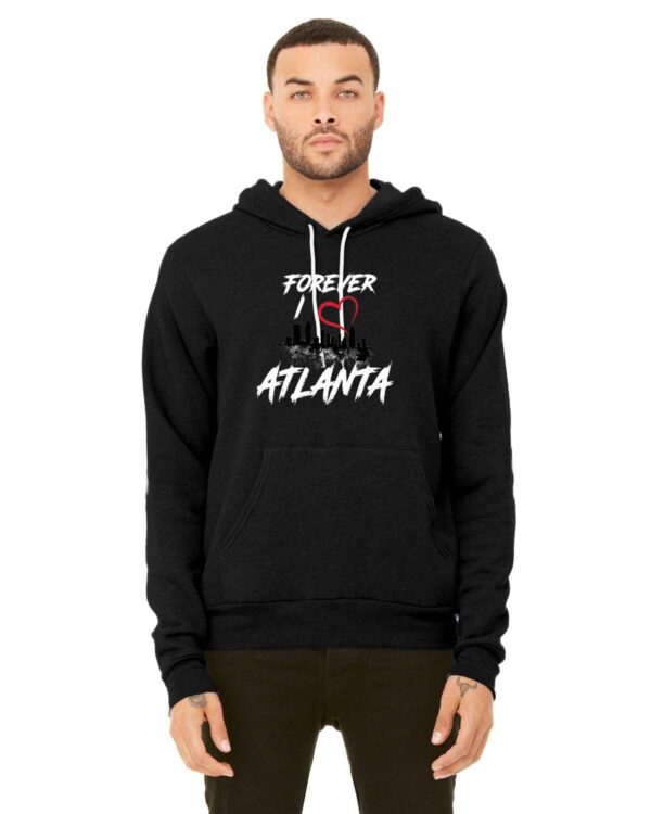 Forever I Love Atlanta Hoodie - Bella + Canvas Unisex Sponge Fleece Pullover Hoodie | 3719 - Image 2