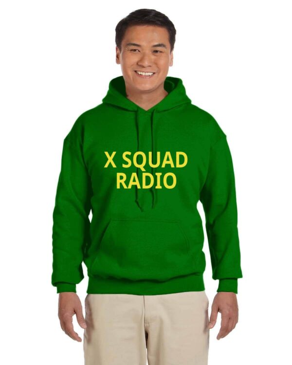 X Squad Radio Alternative Colors Gildan Adult Heavy Blend 13.3 oz./lin. yd., 50/50 Hood | G185 - Image 3