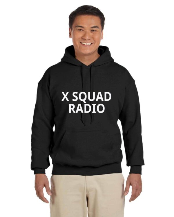 X SQUAD RADIO HOODIE Gildan Adult Heavy Blend 13.3 oz./lin. yd., 50/50 Hood | G185